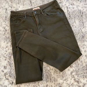 Driftwood Jackie Jeans in Olive Green